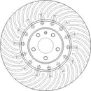 Disctech Brake Disc (Single) - Fits Audi - ABD4048 - Front Axle