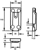 HELLA 8KA 562 671-002 Connecting Cable, exterior mirror - with a plug - 6-pin connector - both sides