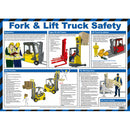 Safety First Aid Fork Lift Truck Safety Guide Poster - A620