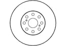 Disctech Brake Disc (Single) - Fits Toyota - ABD2818 - Rear Axle