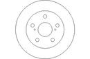 Disctech Brake Disc (Single) - Fits Smart, Toyota - ABD2237 - Rear Axle