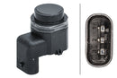 HELLA 6PX 358 141-631 Sensor, parking distance control - straight - 3-pin connector - Plugged