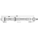 Borg & Beck Brake Hose  - BBH6444 fits Toyota Carina II 88-92