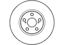 Disctech Brake Disc (Single) - Fits Toyota - ABD2813 - Front Axle