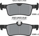 Textar Brake Pad Set - 2596801