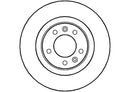 Disctech Brake Disc (Single) - Fits Citroën - ABD2284 - Rear Axle