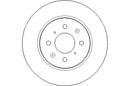 Disctech Brake Disc (Single) - Fits Honda, Hyundai - ABD3064 - Rear Axle