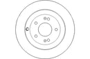 Disctech Brake Disc (Single) - Fits Hyundai, Land rover - ABD3166 - Rear Axle