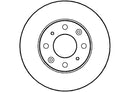 Disctech Brake Disc (Single) - Fits Honda, Kia - ABD2612 - Front Axle