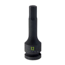Carlyle Hand Tools 3/8DR 12MM HEX 60MM LONG IMPACT SOCKET - CISH3812M