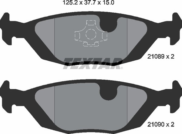 Textar Brake Pad Set - 2108902