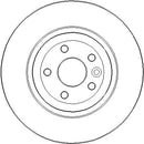 Disctech Brake Disc (Single) - Fits Citroën, Land rover - ABD3272 - Rear Axle