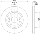 Mintex Brake Discs fits -Suzuki V322:5 MDC2611 (also fits other vehicles)