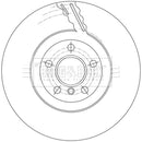 Borg & Beck Brake Disc (Single)  - BBD7015S