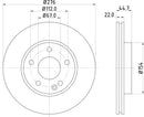 Mintex Brake Discs fits -MercedesBenz V302:4 MDC1752C (also fits other vehicles)