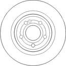 Disctech Brake Disc (Single) - Fits Mercedes-benz - ABD3987 - Rear Axle