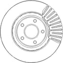Disctech Brake Disc (Single) - Fits Nissan - ABD3238 - Front Axle