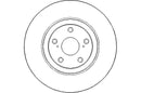Disctech Brake Disc (Single) - Fits Toyota - ABD3087 - Front Axle