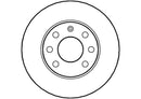 Disctech Brake Disc (Single) - Fits Bedford, Ford - ABD2635 - Front Axle