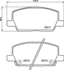 Mintex Brake Pad Set fits -Opel Vauxhall MDB4165 (also fits other vehicles)