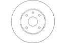 Disctech Brake Disc (Single) - Fits Chevrolet - ABD3058 - Front Axle