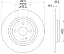 Mintex Brake Discs fits -Eunos Mazda V280:6 MDC2073 (also fits other vehicles)
