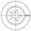 Borg & Beck Brake Disc Pair  - BBD5522 fits Outback 04/15-