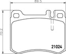 Mintex Brake Pad Set fits -MercedesBenz MDB1444 (also fits other vehicles)