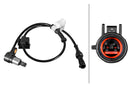 HELLA 6PU 358 217-481 Sensor, wheel speed - 2-pin connector