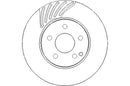 Disctech Brake Disc (Single) - Fits Mercedes-benz - ABD2182 - Front Axle