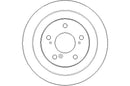 Disctech Brake Disc (Single) - Fits Alfa romeo - ABD3227 - Rear Axle