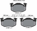 Textar Brake Pad Set - 2109601