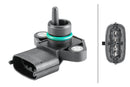 HELLA 6PP 358 152-211 Sensor, boost pressure - 4-pin connector - Bolted