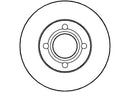 Disctech Brake Disc (Single) - Fits Aston martin, Audi - ABD2687 - Front Axle