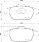 Mintex Brake Pad Set fits -Renault MDB2884 (also fits other vehicles)