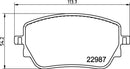 Mintex Brake Pad Set fits -MercedesBenz MDB4108 (also fits other vehicles)