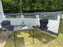 Maypole Leisure 3 Panel Steel Poled Windbreak - MP9524