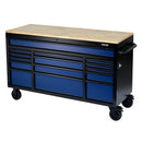 Bunker Draper 61" 15 Drawer Trolley Blue - 10747 - 10747
