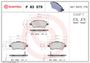 Brembo Brake Pad Set - P83079