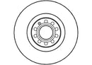 Disctech Brake Disc (Single) - Fits Alpina, Audi - ABD2717 - Front Axle