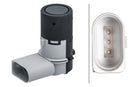 HELLA 6PX 358 141-451 Sensor, parking distance control - straight - 3-pin connector - Plugged