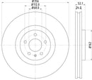 Mintex Brake Discs fits -Audi V300:5 MDC2348 (also fits other vehicles)