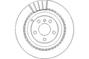 Disctech Brake Disc (Single) - Fits Mercedes-benz, Mitsubishi - ABD3078 - Rear Axle