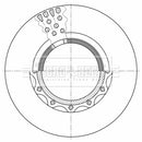 Borg & Beck Brake Disc - BBD32656