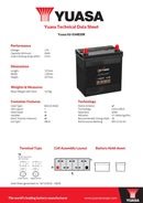 Yuasa GS Auxiliary Battery - HJ-S34B20R - 4 Year Warranty