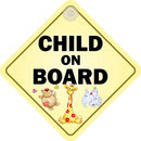Castle Promotions Suction Cup Diamond Sign - Child on board - DH70