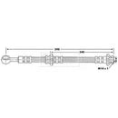 Borg & Beck Brake Hose  - BBH6881 fits Niss Primera(P11,WP11)