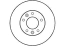 Disctech Brake Disc (Single) - Fits Kia, Mitsubishi - ABD2712 - Front Axle
