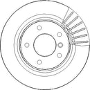 Disctech Brake Disc (Single) - Fits Bmw, Mg - ABD2107 - Rear Axle
