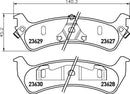 Mintex Brake Pad Set fits -Ford Usa MDB1933 (also fits other vehicles)